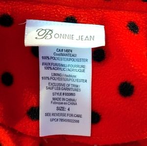 Adorable Fleece Girls Hooded Coat